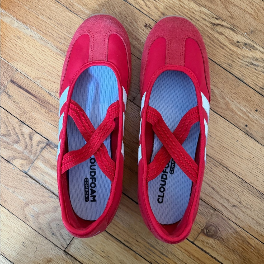 Adidas Maryjane Red Sneakers size 10